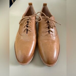 Frye Grace Oxford cognac light brown lace up dress shoes 11